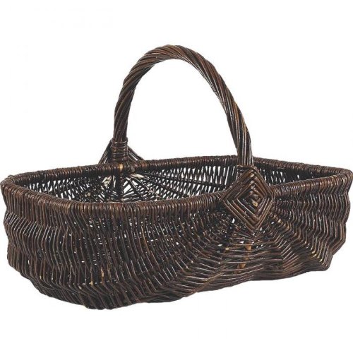 Panier à champignons en osier brut