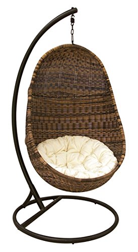 Fauteuil oeuf suspendu en résine