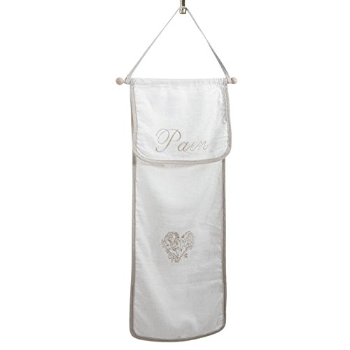 Huche à pain murale en lin et coton