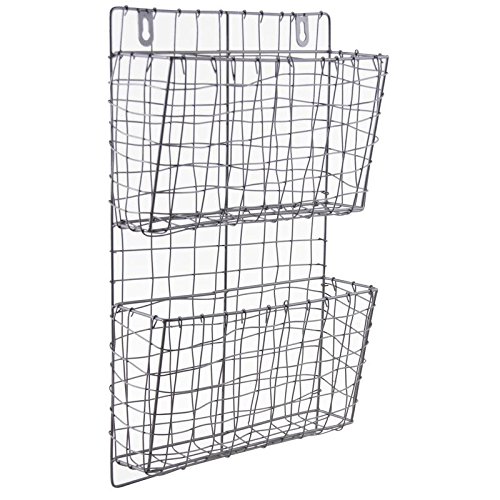 Porte-revues mural en métal