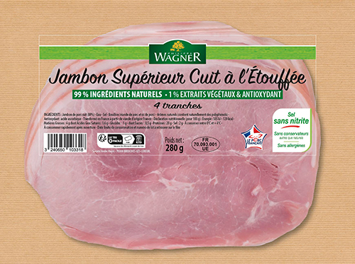JAMBON SUPÉRIEUR 
CUIT À L'ÉTOUFFÉE