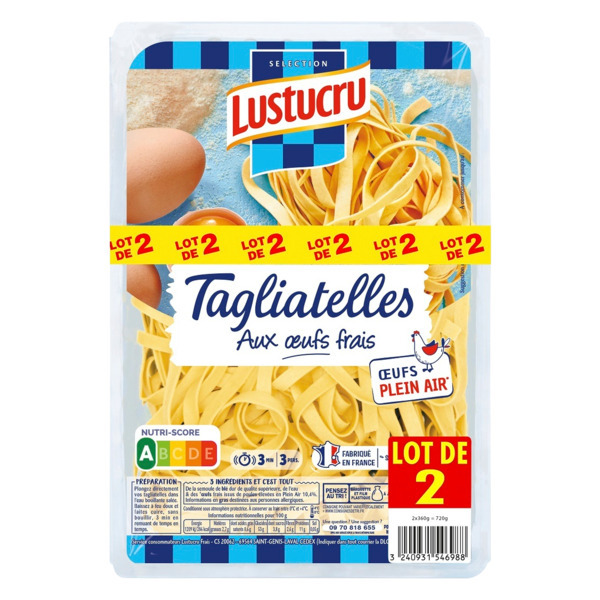  Tagliatelles Lustucru code EAN 3240931535784 