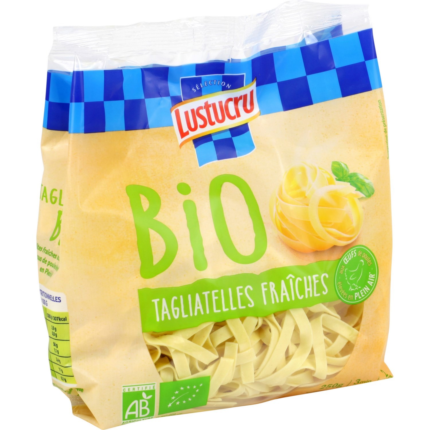 Pâtes fraîches bio Tagliatelles 