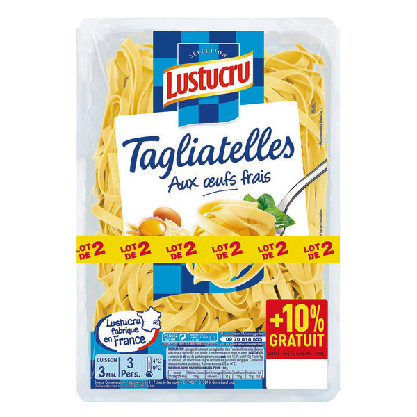Tagliatelles aux œufs frais