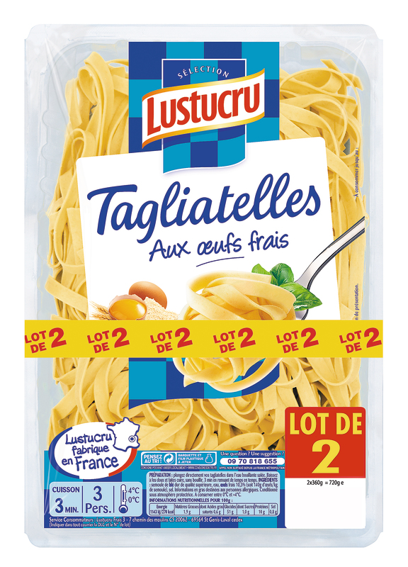 TAGLIATELLES AUX ŒUFS FRAIS Lustucru