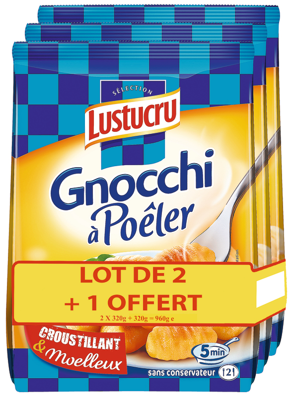 GNOCCHI À POÊLER NATURE lustucru