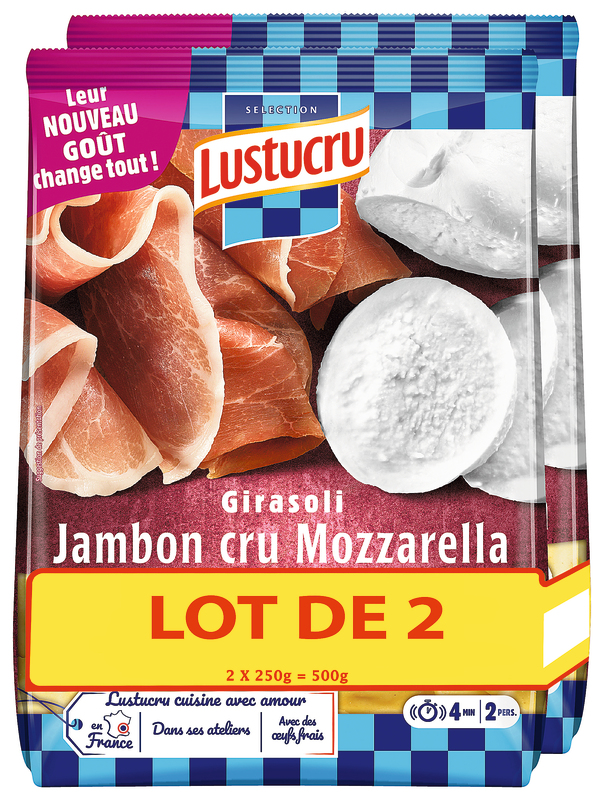 GIRASOLI  JAMBON CRU MOZZARELLA LUSTUCRU