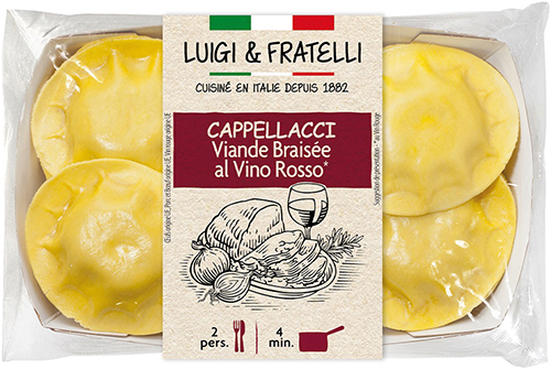 LUIGI & FRATELLI CAPPELLACCI VIANDE BRAISÉE AU VIN ROUGE code EAN 3240931548432 