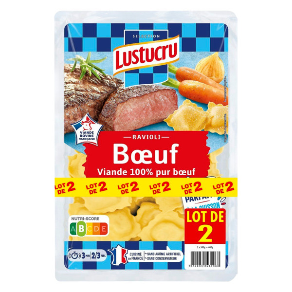  Ravioli Boeuf Lustucru code EAN 3240931548609 