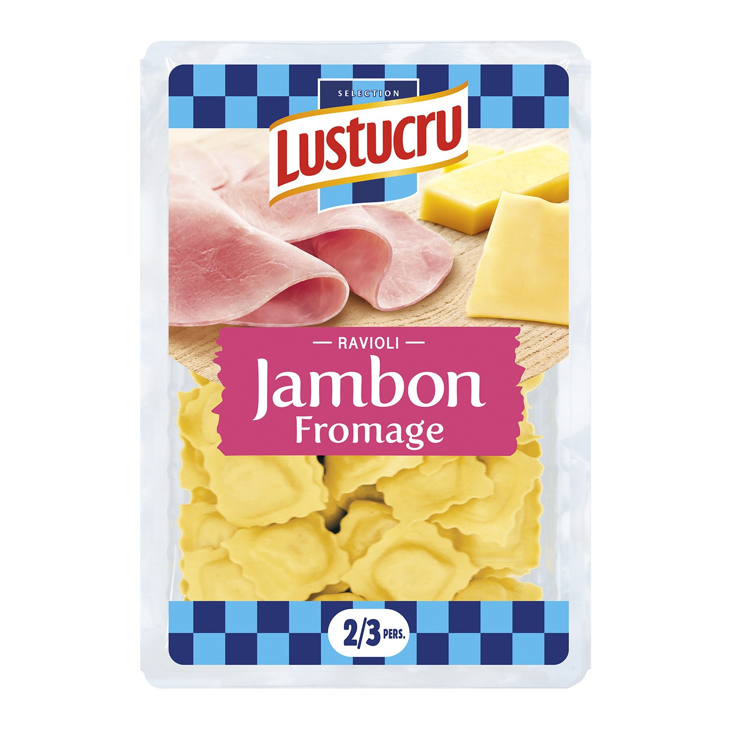 Pâtes fraîches Ravioli jambon/emmental LUSTUCRU