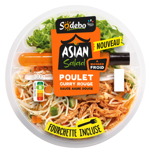 ASIAN SALADE POULET CURRY
SODEBO