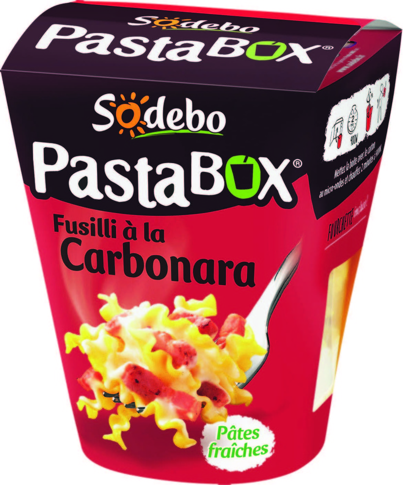  PASTA BOX FUSILLI  “SODEBO” code EAN 3242272252559 