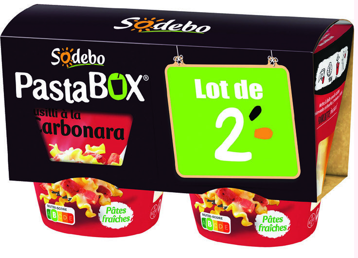  PASTABOX FUSILLI À LA CARBONARA “SODEBO” code EAN 3242272252863 