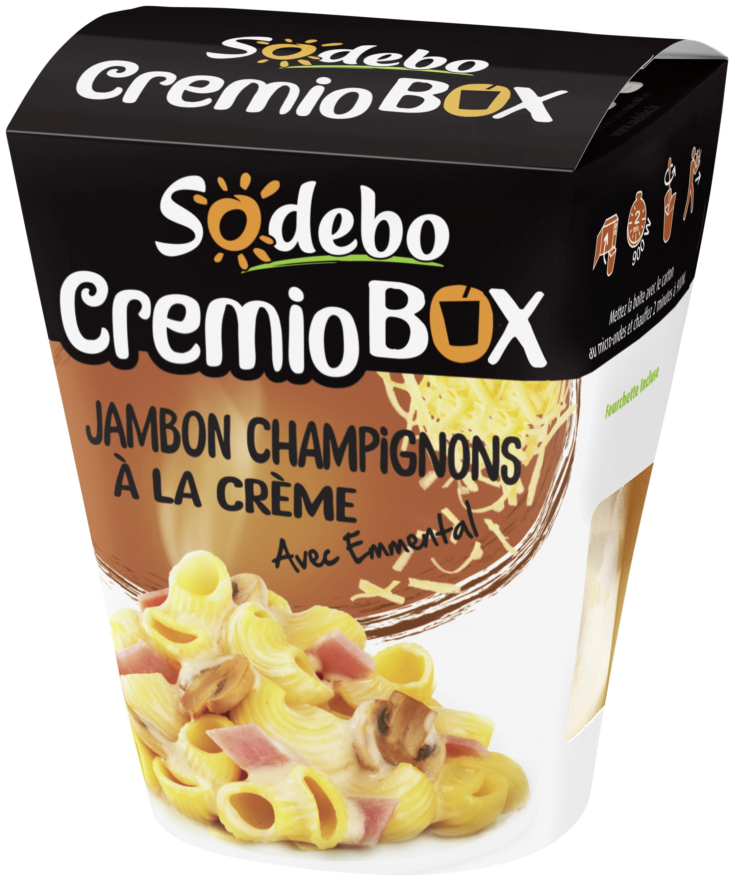 Cremio Box jambon champignons à la crème Sodebo