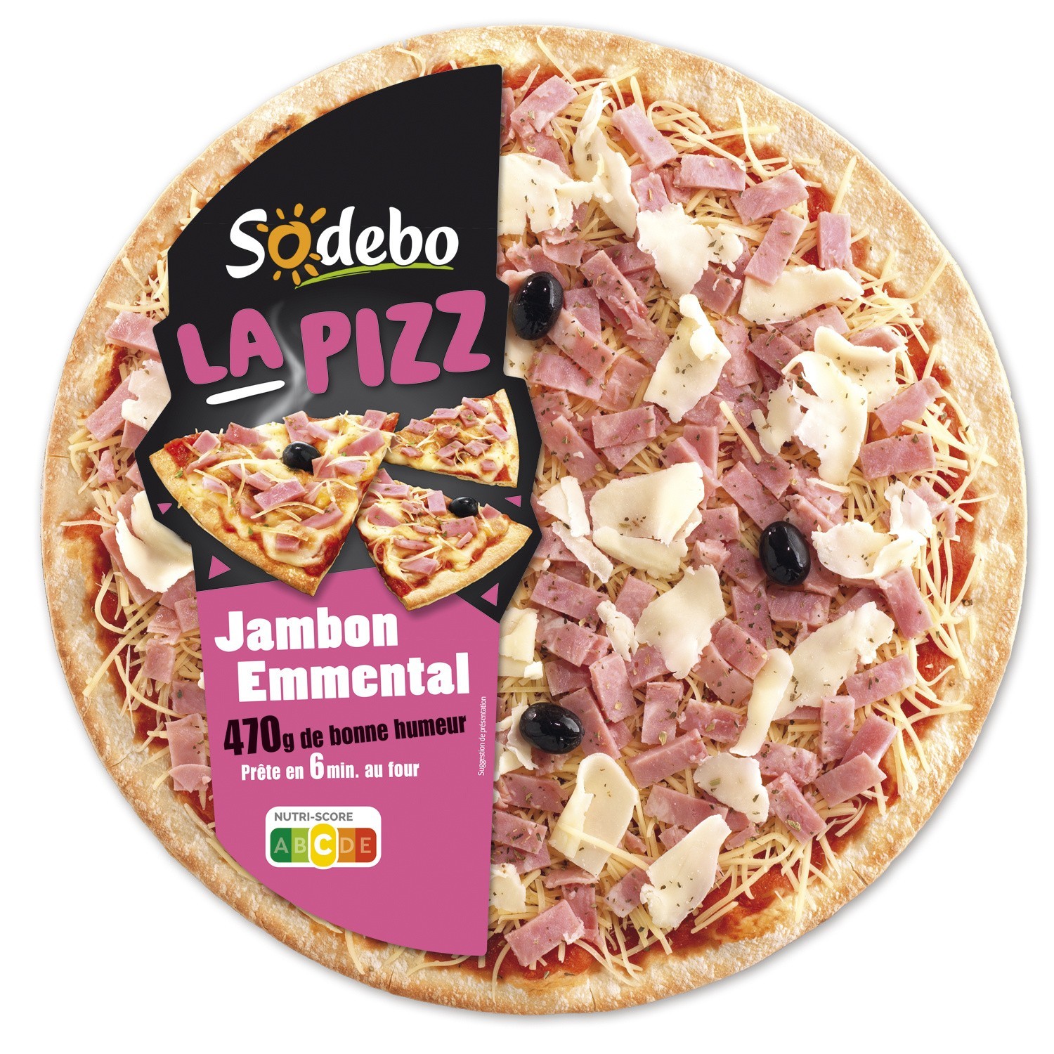 Pizzas jambon emmental SODEBO