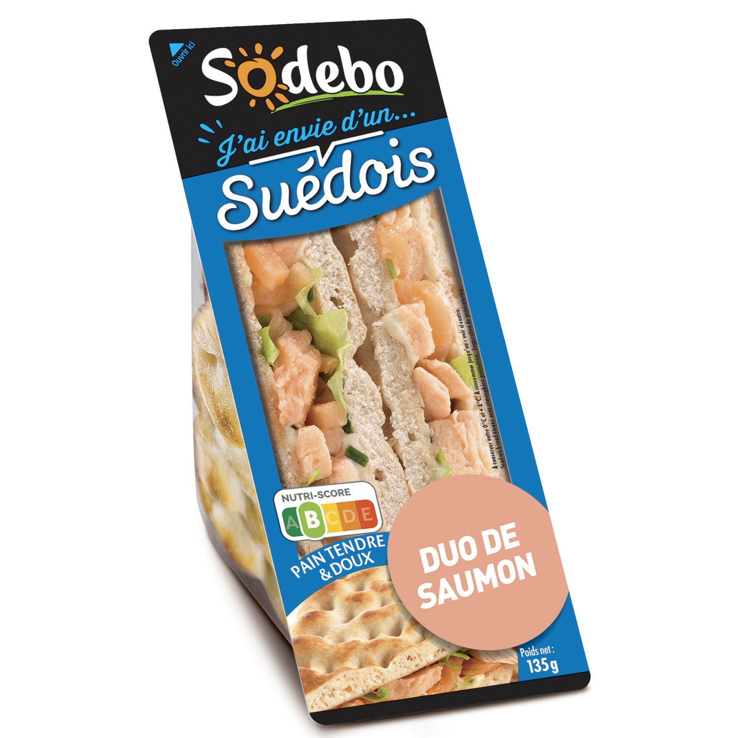 Sandwich suédois Duo de saumon SODEBO