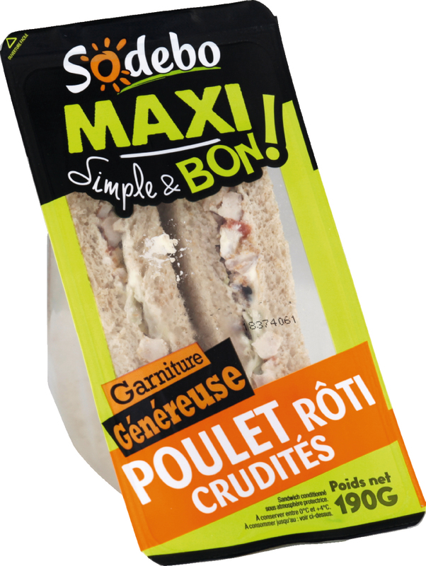 SANDWICH MAXI SIMPLE & BON  POULET RÔTI CRUDITÉ...