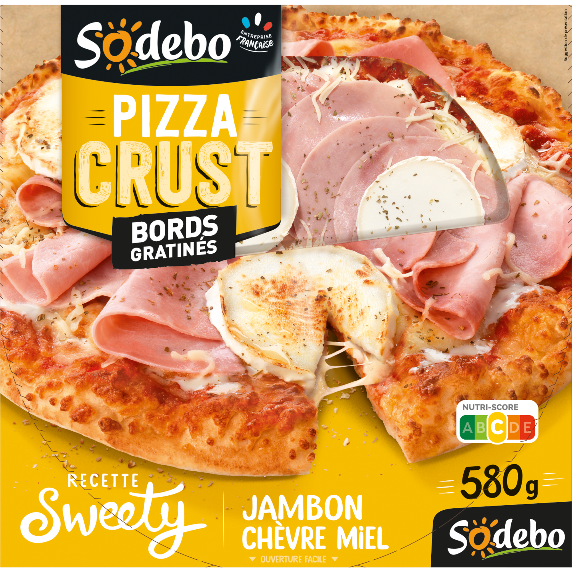 Pizza Crust Jambon Chèvre Miel 
