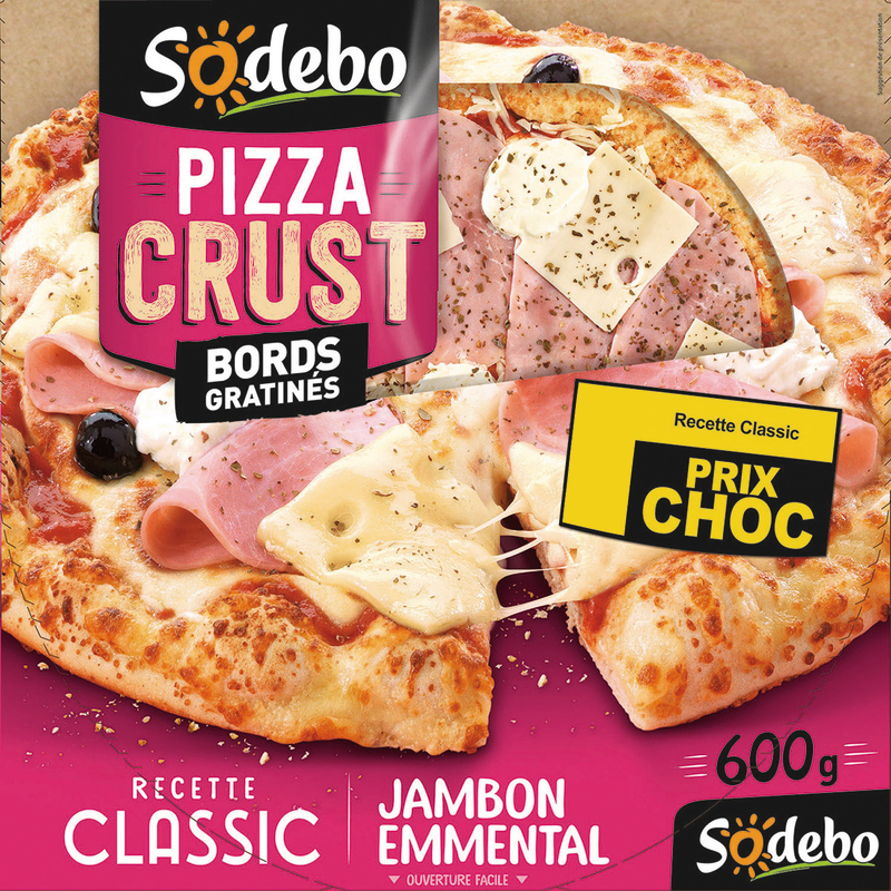 PIZZA CRUST  CLASSIC : JAMBON EMMENTAL sodebo