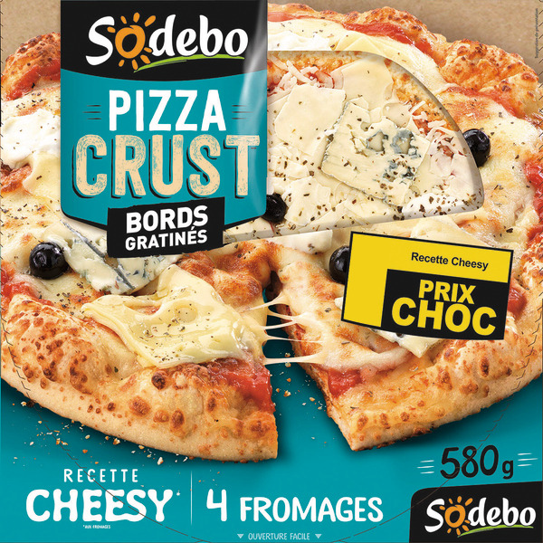SODEBO PIZZA CRUST CHEESY 4 FROMAGES
 code EAN 3242273051069 