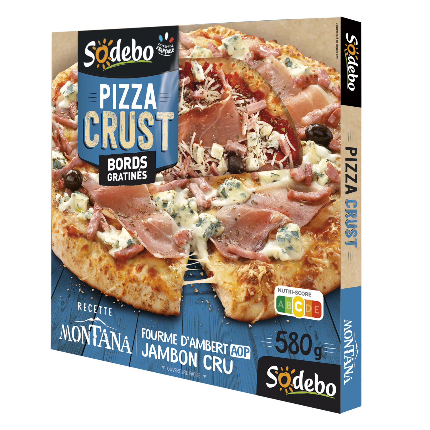 Pizza fourme d'Ambert jambon cru SODEBO