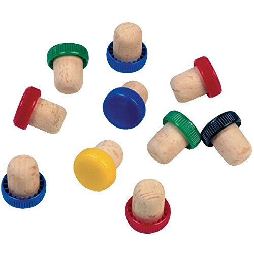 Bouchon liège tête plastique - Vendu par 10