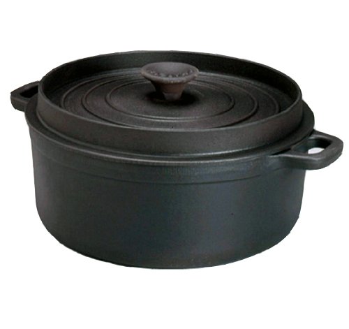 - 30232 noir - cocotte ronde en fonte émaillée ...
