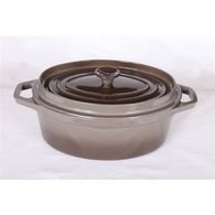 - 303337 - daubière en fonte émaillée 33cm taup...