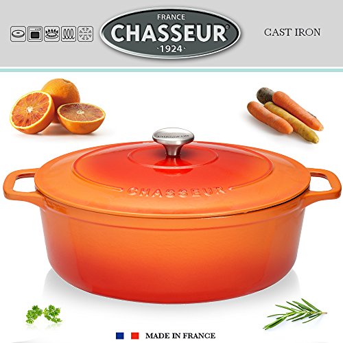 - cocotte ovale 27 cm - orange