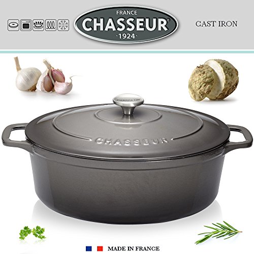 - cocotte ovale 35 cm - caviar