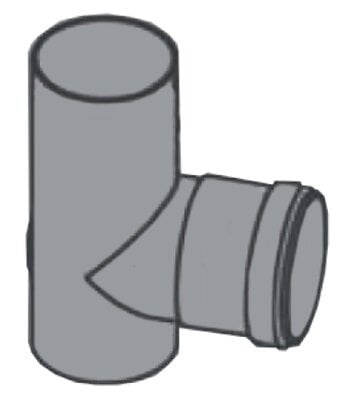 INVICTA Raccord en T - Pour poêle à granulés Bassano code EAN 3244336970232 