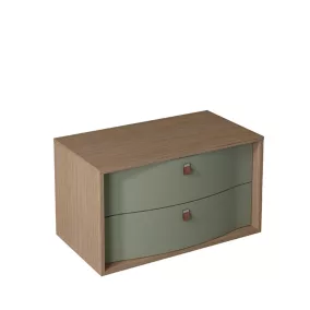  Meuble sous vasque à suspendre Havana fougère mat 2 tiroirs 90 cm code EAN 3244550565337 