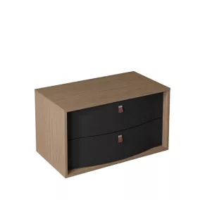  Meuble sous vasque à suspendre Havana noir mat 2 tiroirs 90 cm code EAN 3244550565351 