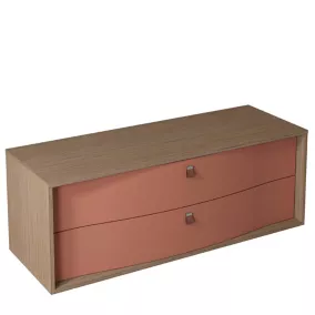  Meuble sous vasque à suspendre Havana terracotta mat 2 tiroirs 140 cm code EAN 3244550565467 