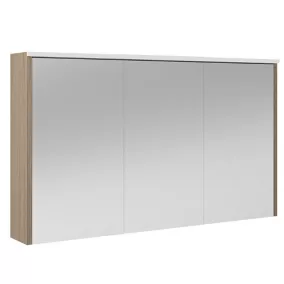  Armoire de salle de bains éclairante avec miroir Havana effet bois 120 cm code EAN 3244550566532 