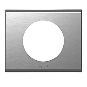  Plaque de finition simple Legrand Céliane inox brossé code EAN 3245060691011 