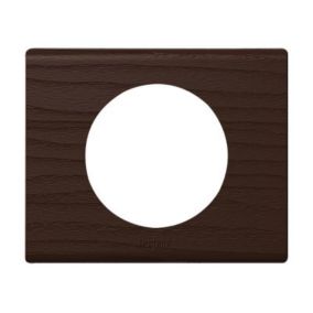  Plaque de finition simple Legrand Céliane bois teinté Wengué code EAN 3245060692018 