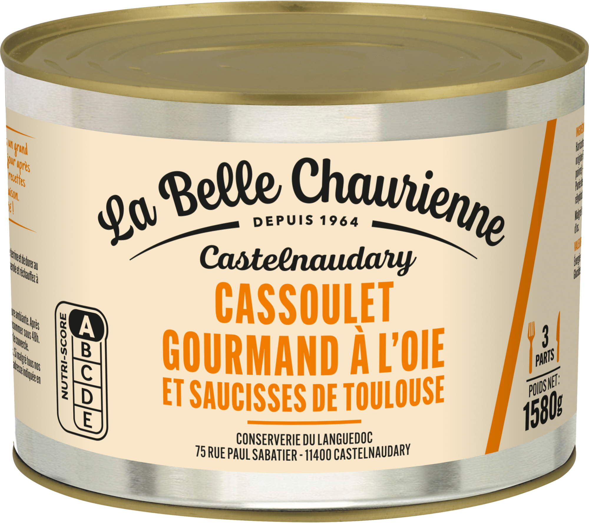 CASSOULET GOURMAND À L'OIE ET SAUCISSES DE TOUL...