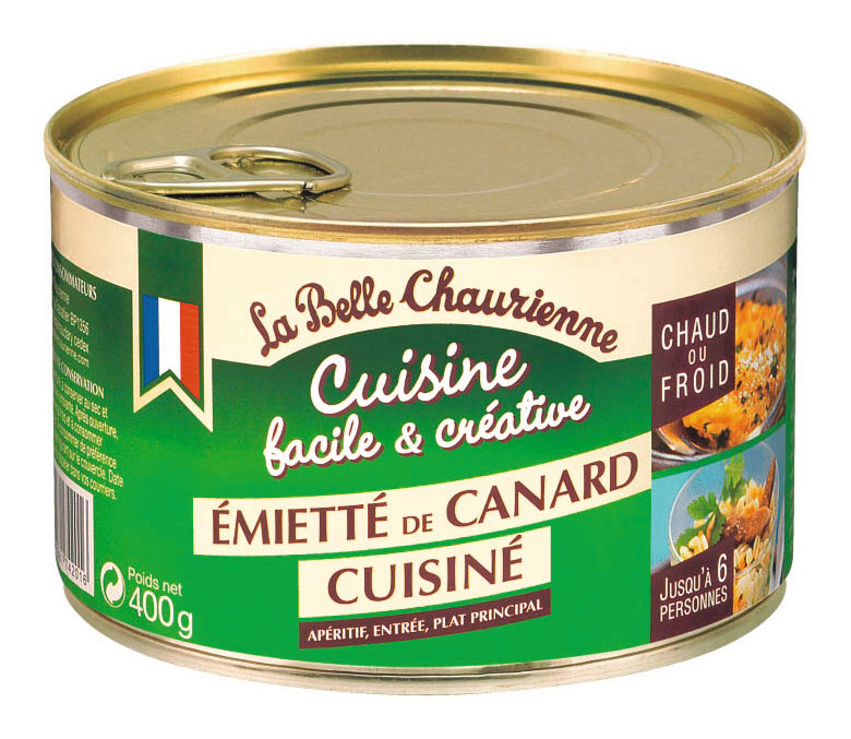 EMIETTÉ DE CANARD CUISINÉ LA BELLE CHAURIENNE