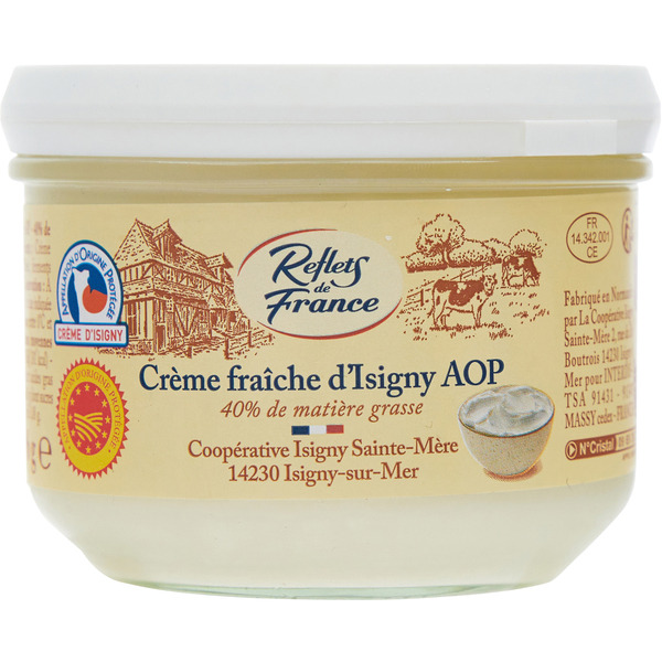 REFLETS DE FRANCE Crème fraîche d'Isigny A.O.P code EAN 3245390045003 