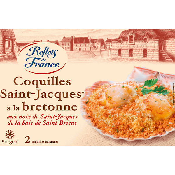 Coquilles Saint Jacques à la Bretonne surgelées