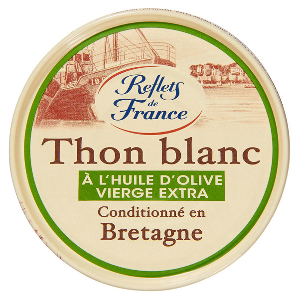 REFLETS DE FRANCE Thon blanc à l'huile d'olive code EAN 3245390121387 