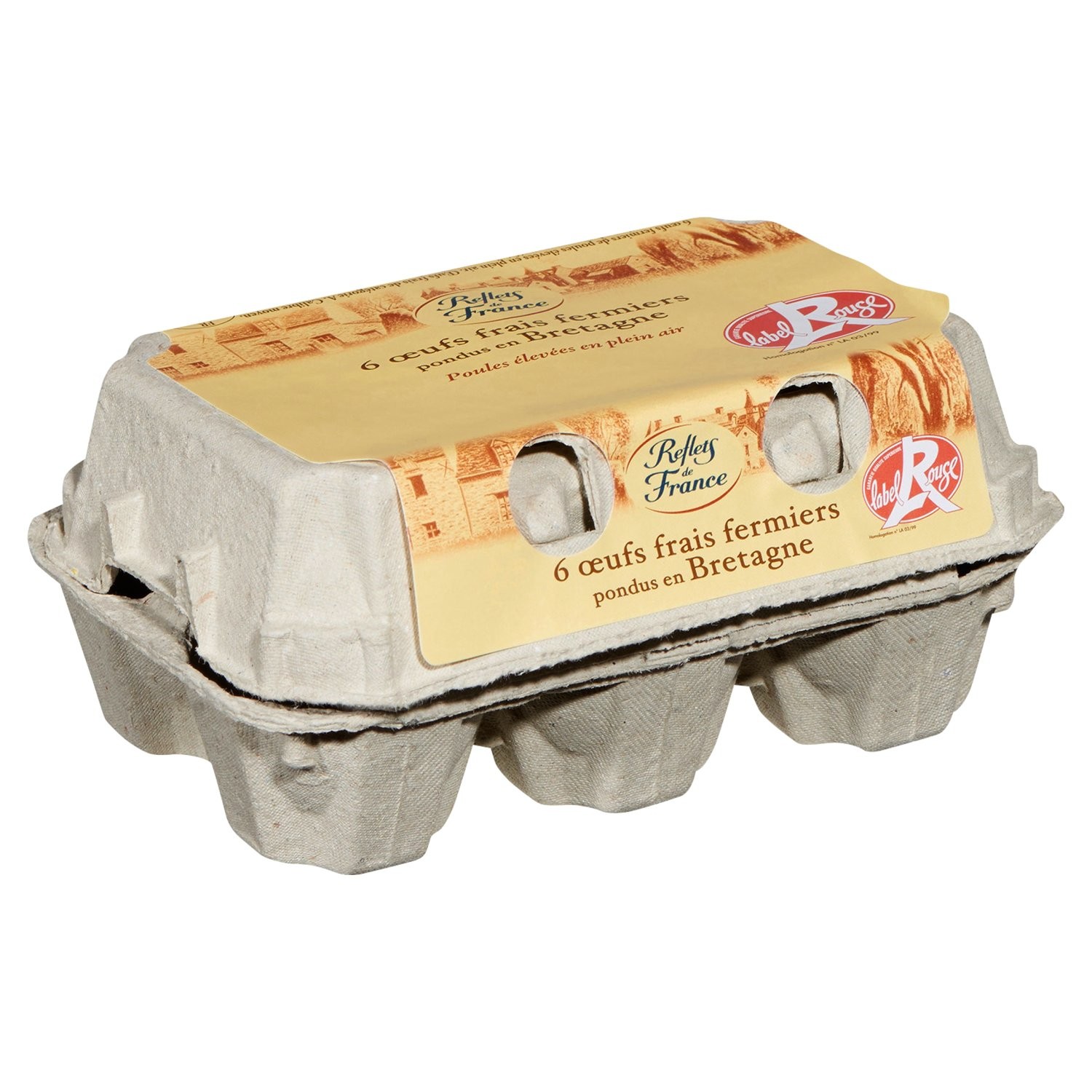 Œufs moyen de Bretagne Label Rouge REFLETS DE F...