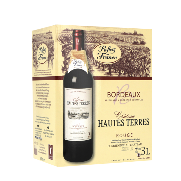 REFLETS DE FRANCE A.O.P. Bordeaux Château Hautes Terres code EAN 3245390248930 