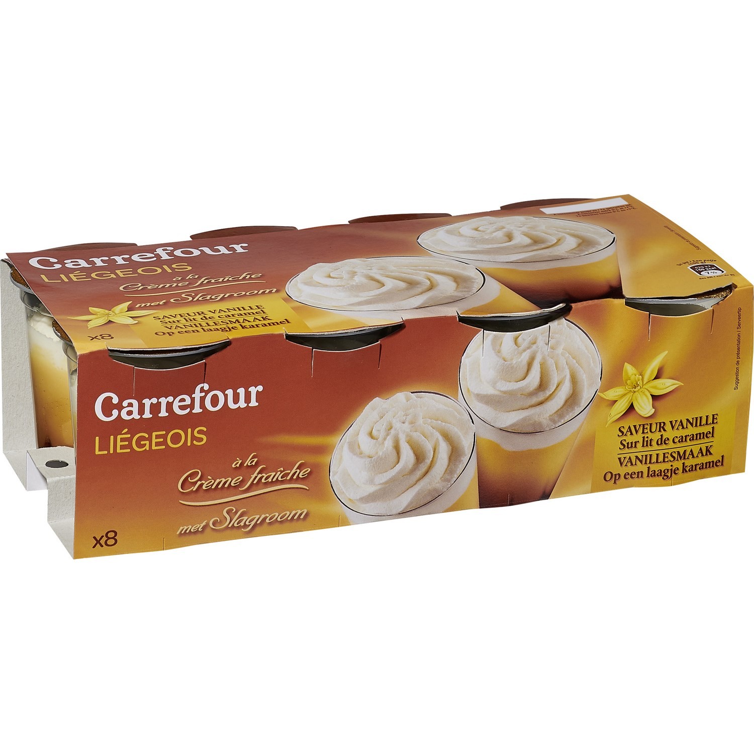 Dessert Liégeois vanille caramel CARREFOUR