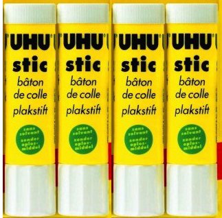 Lot de 4 bâtons de colle sans solvants 21 g