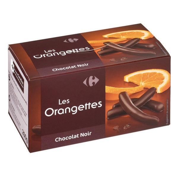 Les Orangettes Chocolat noir