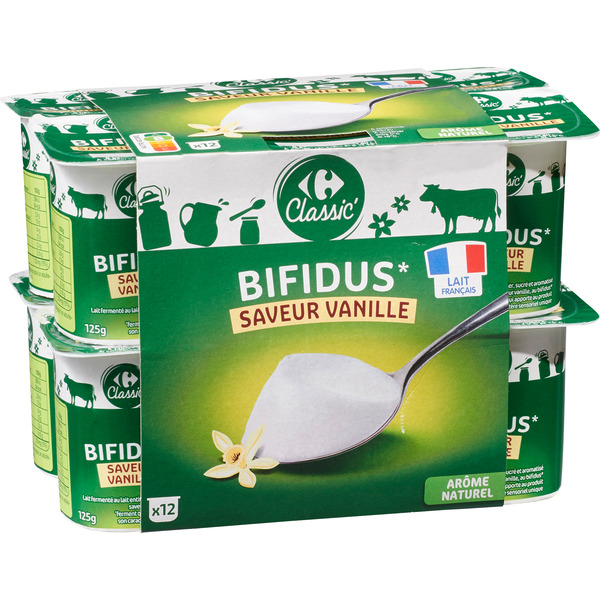 CARREFOUR CLASSIC' Bifidus aromatisé code EAN 3245412570490 
