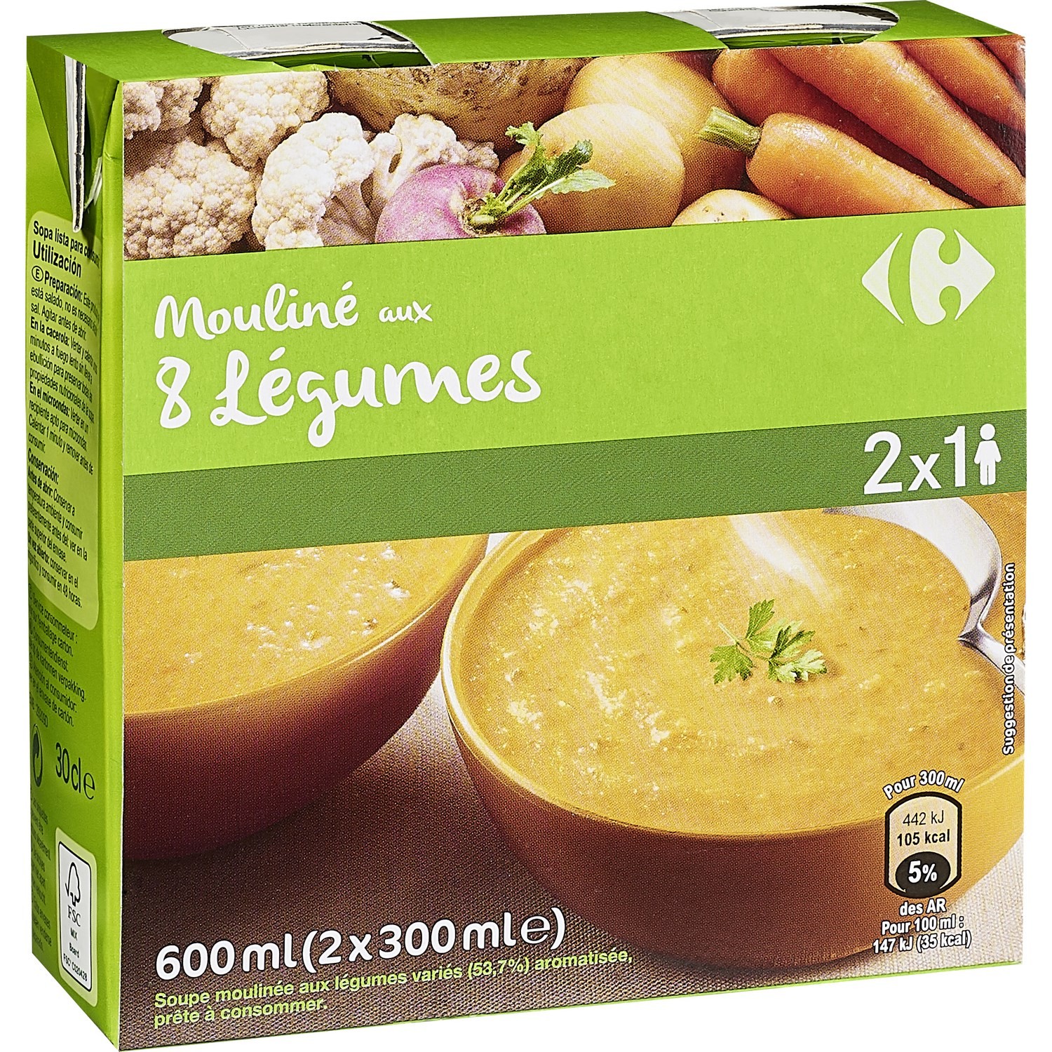 Soupe mouliné aux 8 légumes CARREFOUR