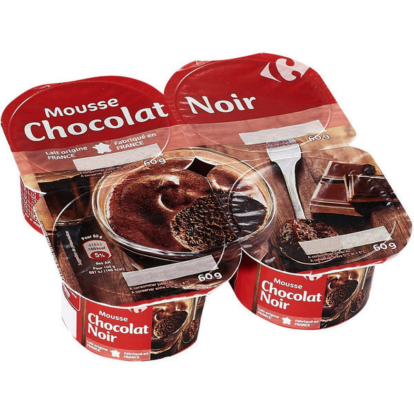 carrefour Mousse au chocolat code EAN 3245412730627 
